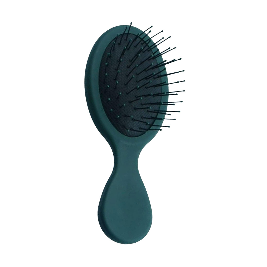 Масажна щітка для волосся Cosmo Shop міні, матова, 14*6 см, зелена, 1 шт (CS305G)
